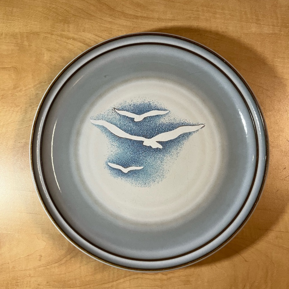Noritake 12” Serving Dinner  Plate Stoneware “Wayfarer” 8626 Birds flying